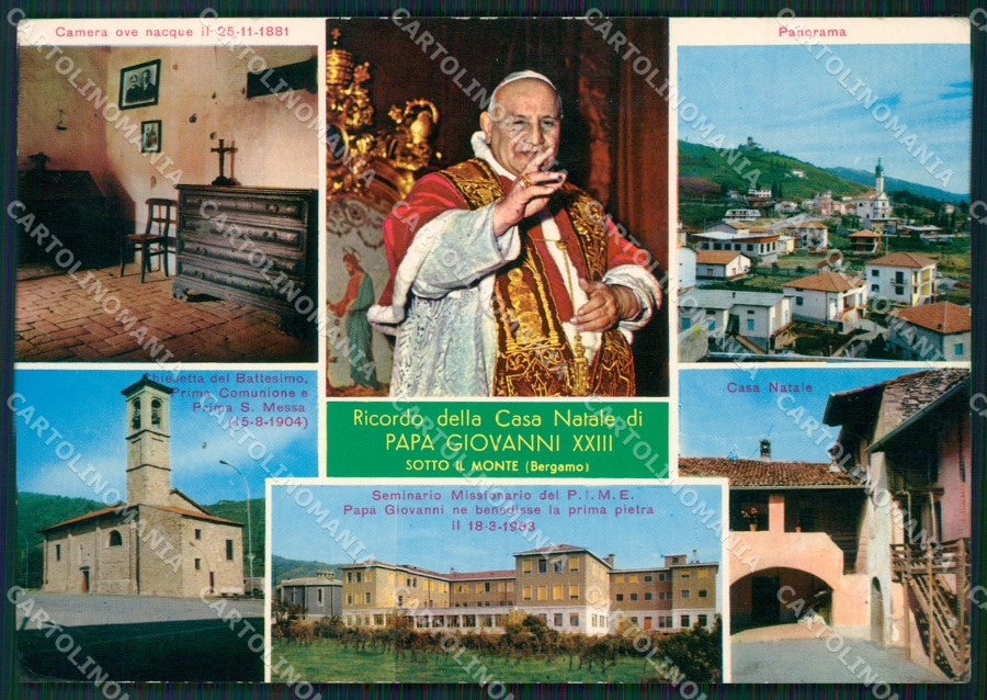 Bergamo Sotto il Monte Casa natale del Papa Foto FG cartolina ZKM9152 – fronte