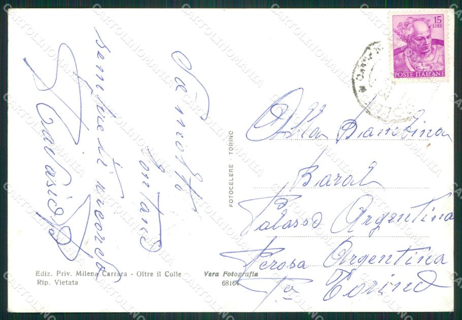 Bergamo Oltre il Colle Foto FG cartolina ZKM9154 – retro