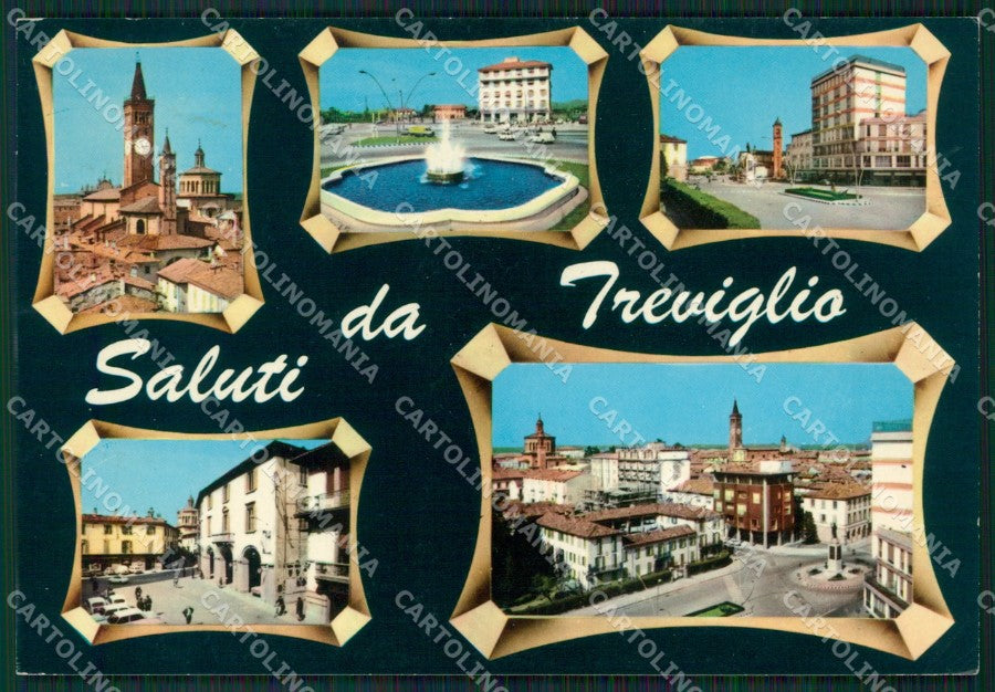 Bergamo Treviglio Saluti da Foto FG cartolina ZKM9158 – fronte