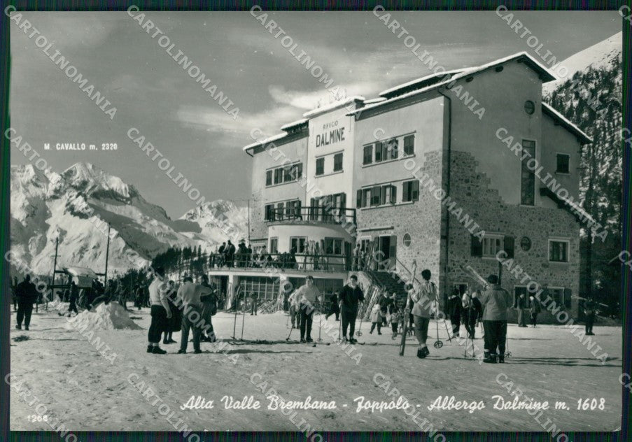 Bergamo Foppolo Sci Foto FG cartolina ZKM9163 – fronte
