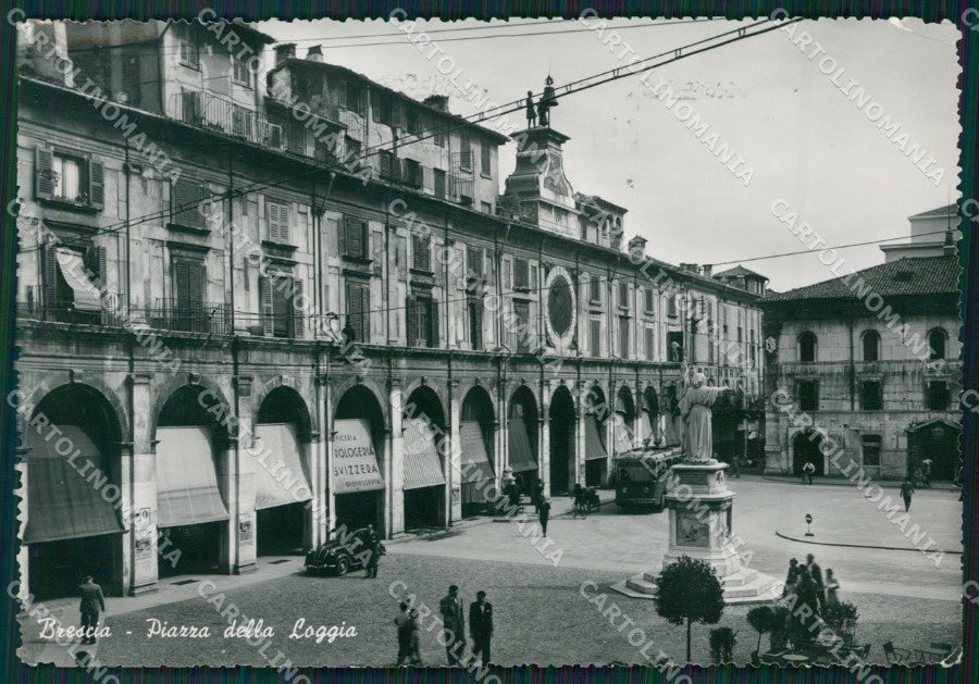 Brescia Città Auto Filovia Foto FG cartolina ZKM9167 – fronte