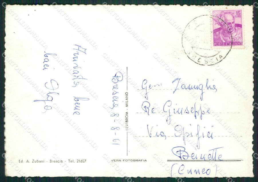 Brescia Città Foto FG cartolina ZKM9173 – retro