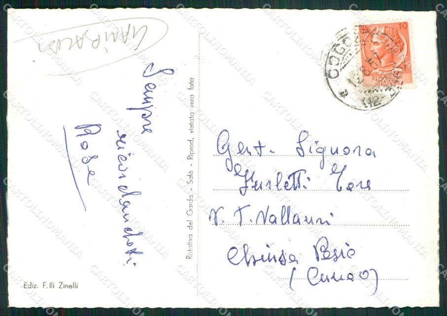 Brescia Città Garibaldi Foto FG cartolina ZKM9174 – retro