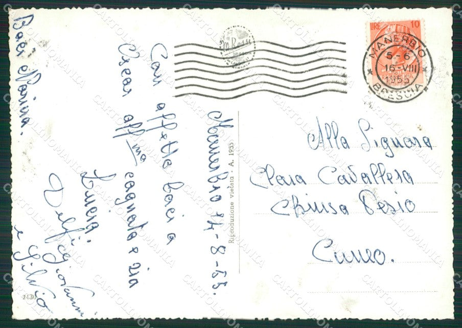 Brescia Manerbio Foto FG cartolina ZKM9184 – retro