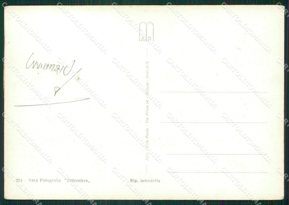 Brescia Gardone Riviera Vittoriale D'Annunzio PIEGHINA Foto FG cartolina ZKM9188 – retro