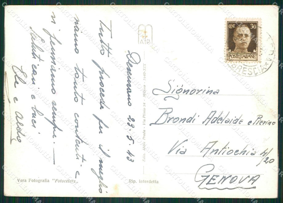 Brescia Desenzano Foto FG cartolina ZKM9193 – retro