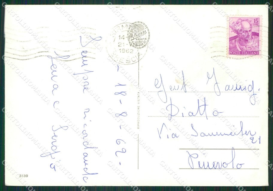 Brescia Sirmione Foto FG cartolina ZKM9196 – retro