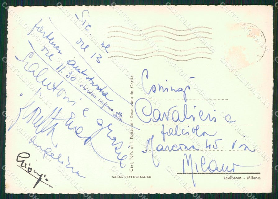 Brescia Sirmione PIEGHINA Foto FG cartolina ZKM9204 – retro