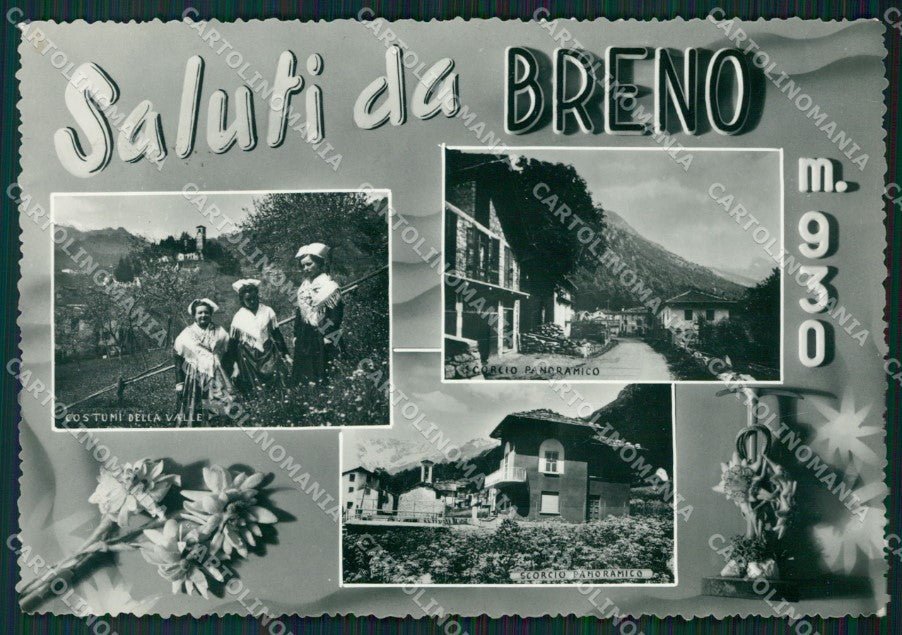 Brescia Breno Saluti da Foto FG cartolina ZKM9206 – fronte
