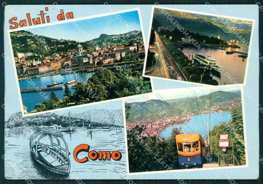 Como Città Saluti da PIEGHINA Foto FG cartolina ZKM9213 – fronte