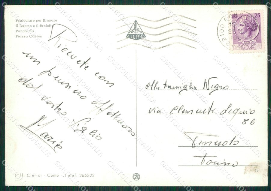 Como Città Saluti da Foto FG cartolina ZKM9214 – retro