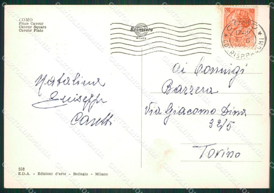 Como Città Battello Foto FG cartolina ZKM9219 – retro
