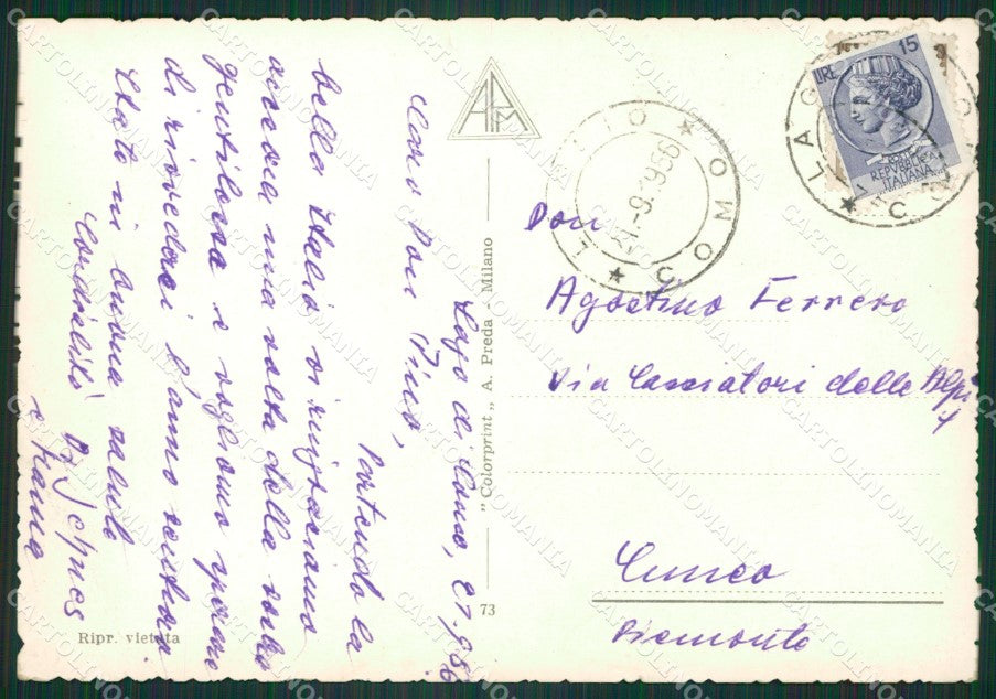 Como Città Saluti da Foto FG cartolina ZKM9220 – retro