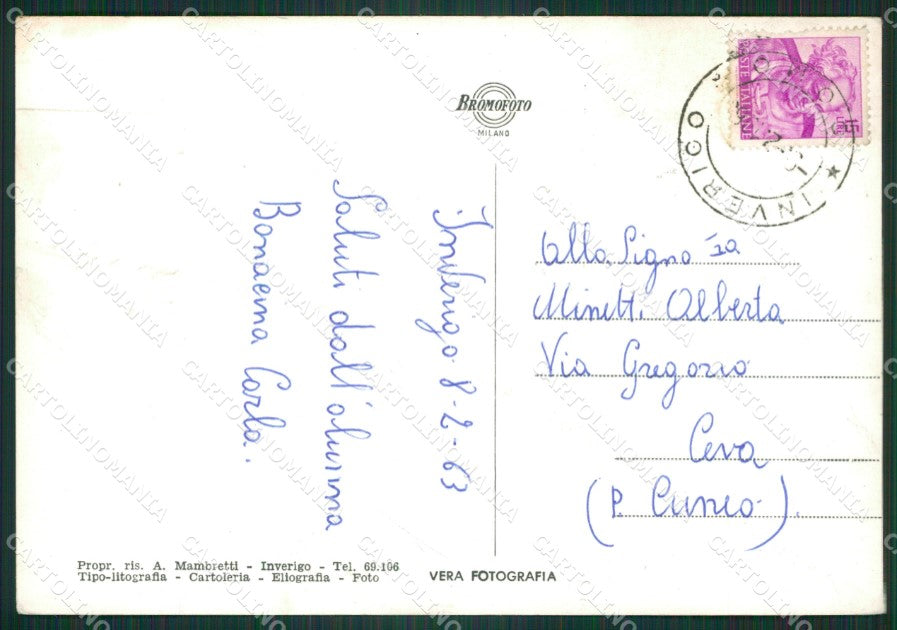 Como Inverigo PIEGA Foto FG cartolina ZKM9230 – retro