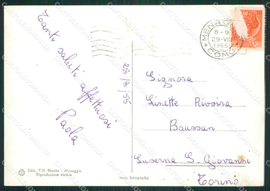 Como Menaggio Foto FG cartolina ZKM9237 – retro