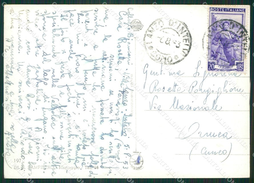 Como Lanzo Intelvi Foto FG cartolina ZKM9239 – retro