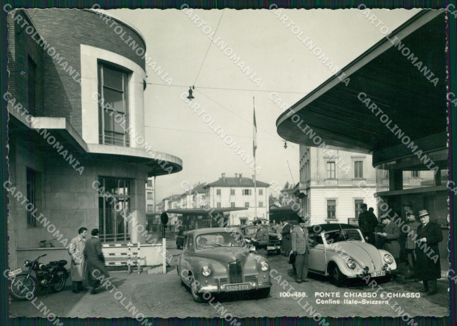 Como Ponte Chiasso Auto Confine Foto FG cartolina ZKM9243 – fronte