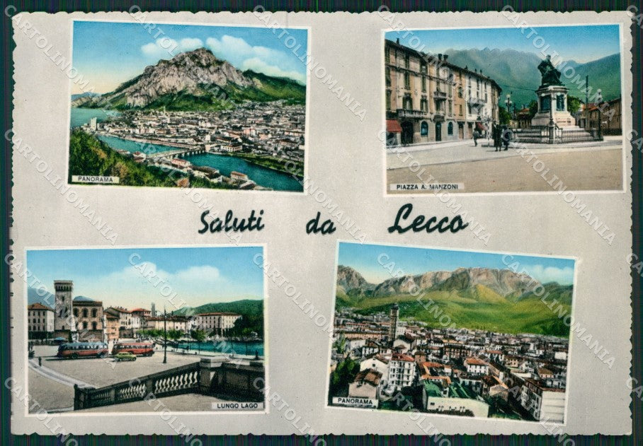 Lecco Città Saluti da Foto FG cartolina ZKM9266 – fronte