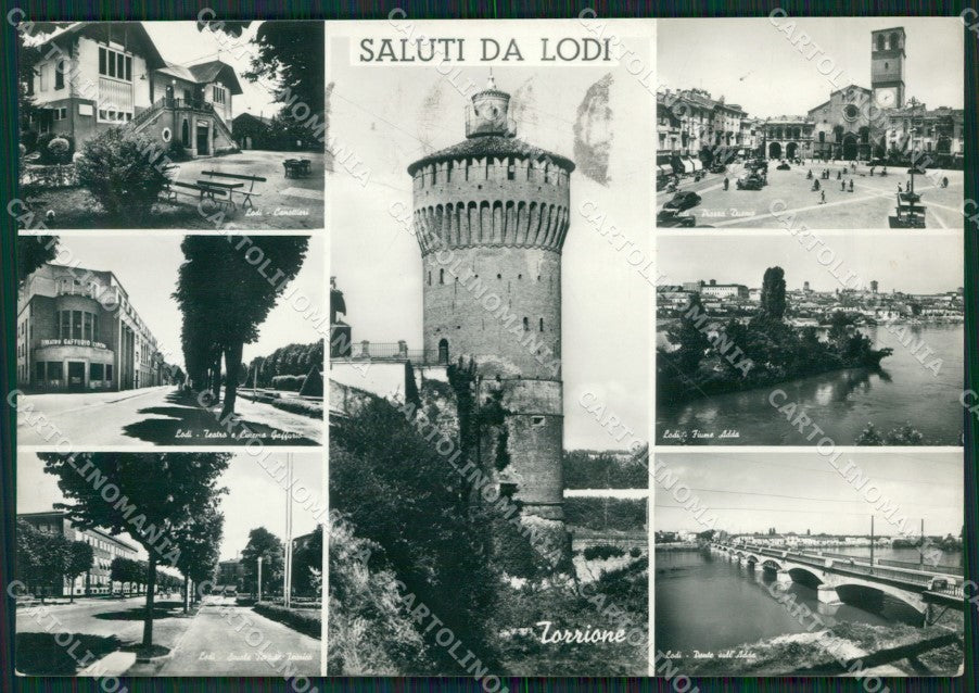 Lodi Città Saluti da Foto FG cartolina ZKM9269 – fronte