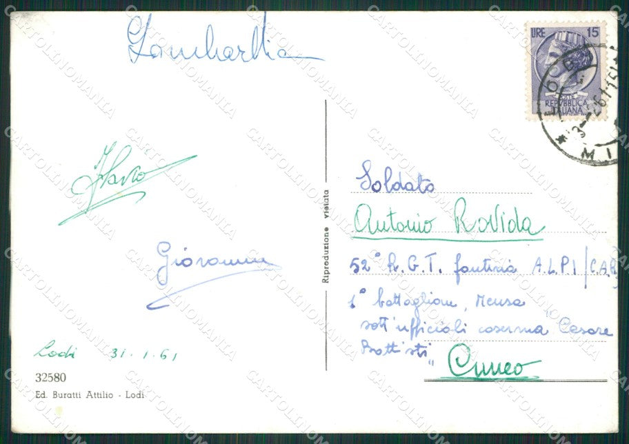 Lodi Città Foto FG cartolina ZKM9272 – retro