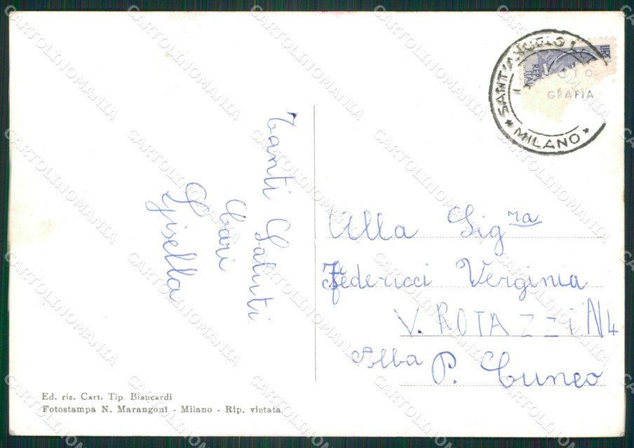 Lodi Sant'Angelo Lodigiano Foto FG cartolina ZKM9284 – retro