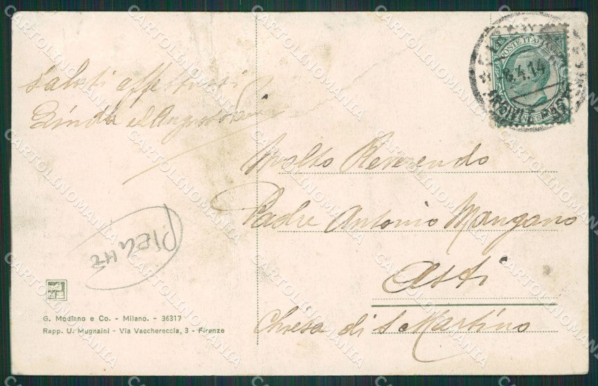 Firenze Città Carro Sabato Santo PIEGHE cartolina ZKM9311 – retro