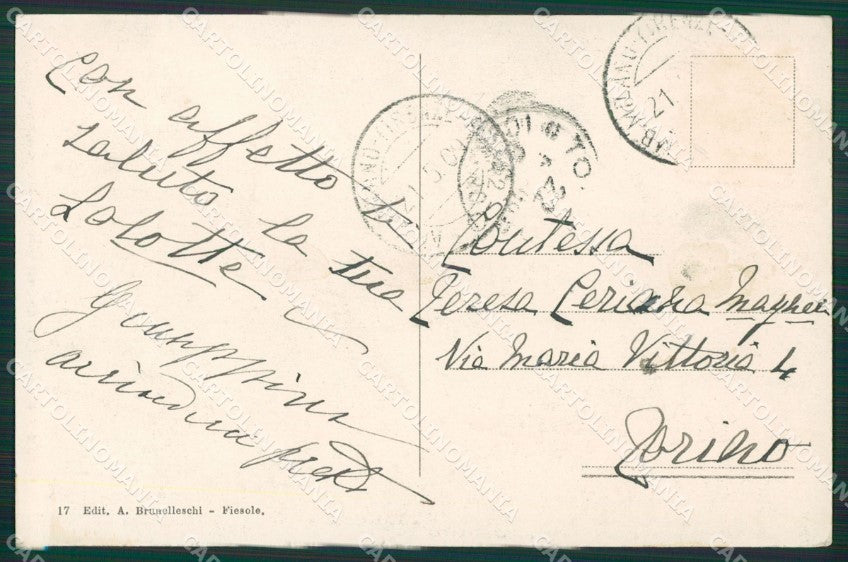 Firenze Fiesole cartolina ZKM9369 – retro