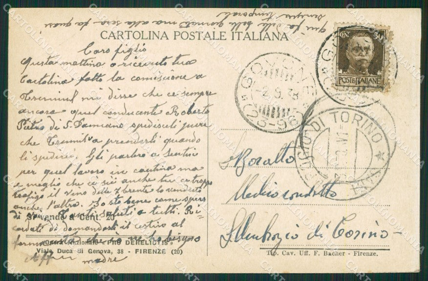 Firenze Fonte Avellana cartolina ZKM9372 – retro