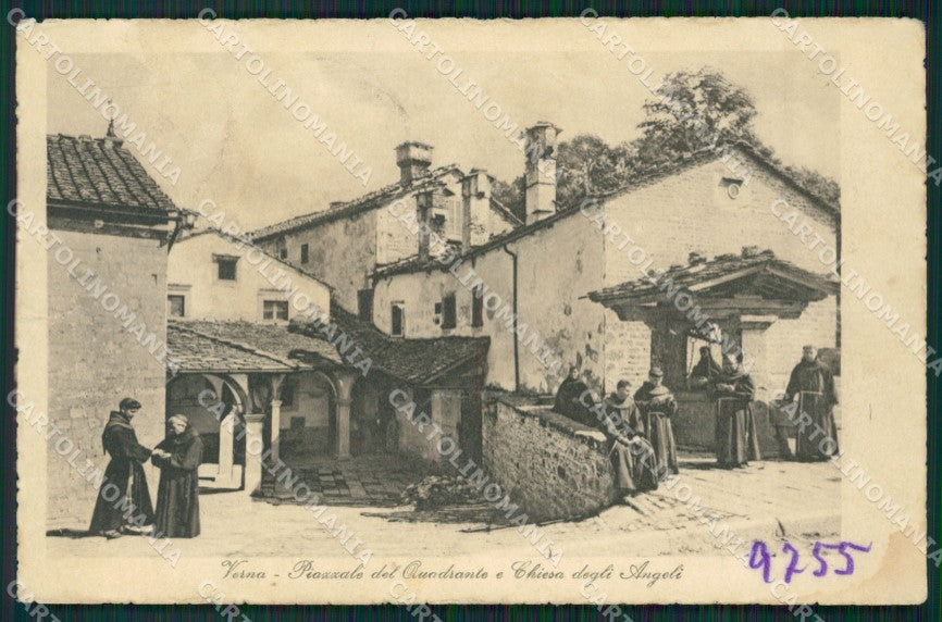Arezzo Verna Frati cartolina ZKM9387 – fronte