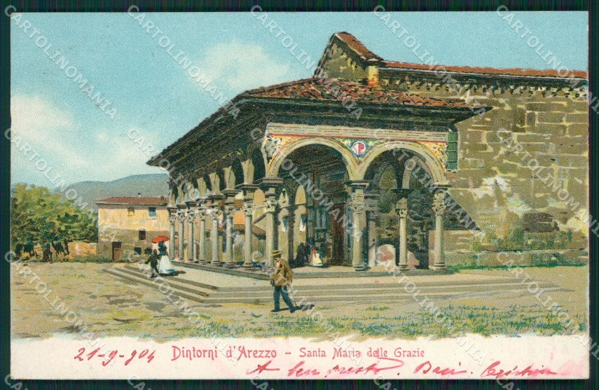 Arezzo Cortona Santa Maria delle Grazie cartolina ZKM9389 – fronte