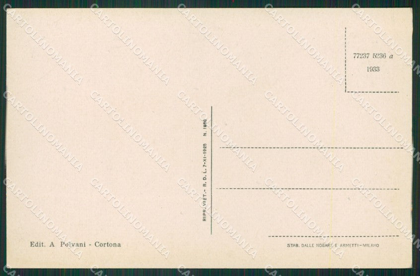 Arezzo Cortona Saluti da cartolina ZKM9391 – retro