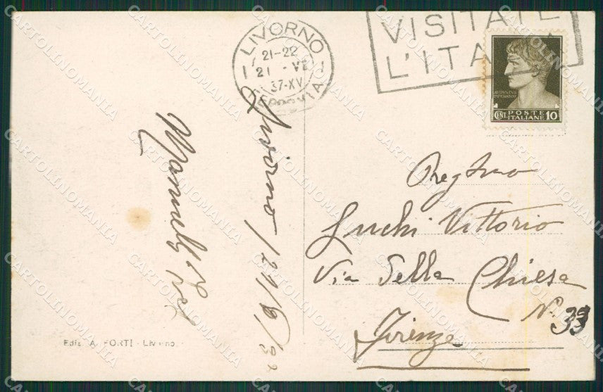 Livorno Città cartolina ZKM9400 – retro