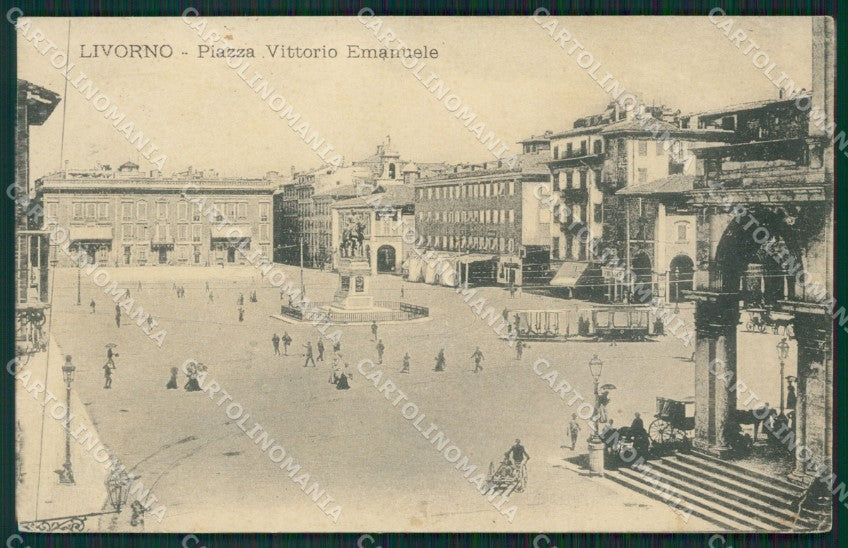 Livorno Città PIEGA cartolina ZKM9407 – fronte