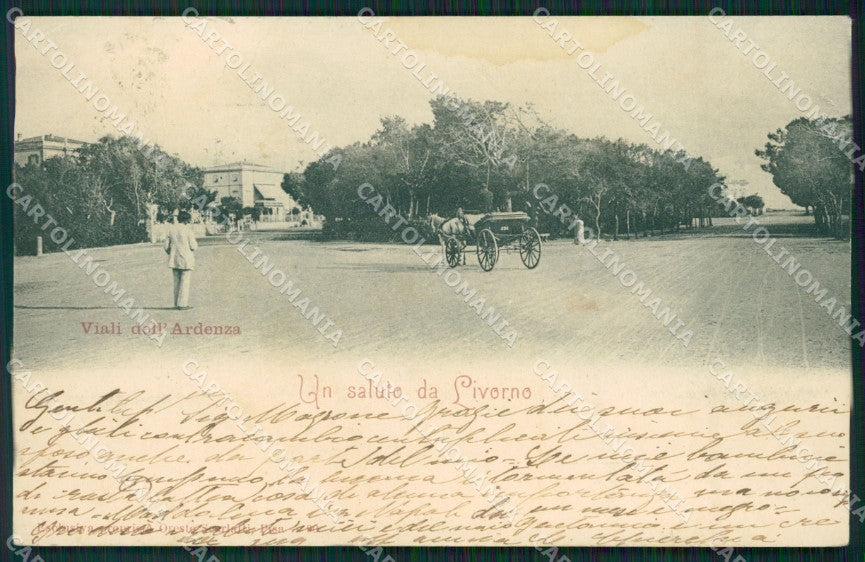 Livorno Città PIEGA MACCHIA cartolina ZKM9409 – fronte