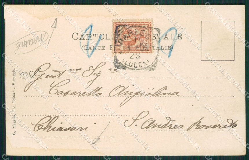 Lucca Viareggio MACCHIE cartolina ZKM9447 – retro