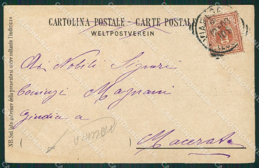 Lucca Viareggio MACCHIA cartolina ZKM9452 – retro