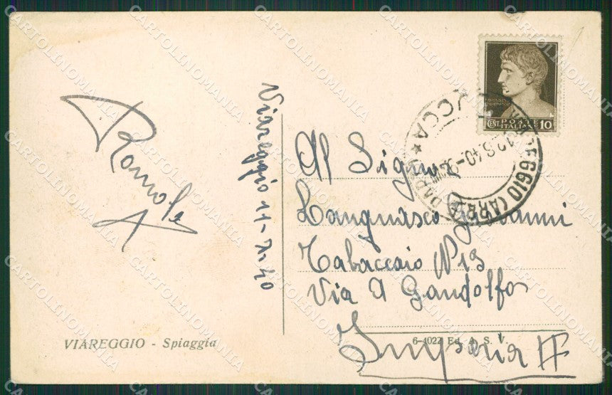 Lucca Viareggio cartolina ZKM9460 – retro