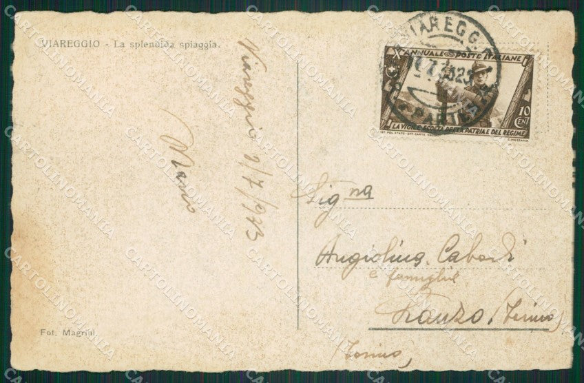 Lucca Viareggio cartolina ZKM9462 – retro