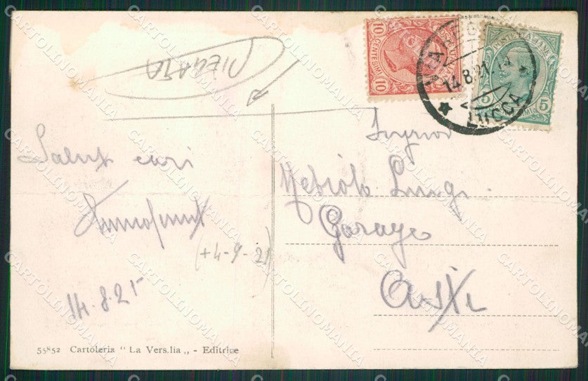 Lucca Viareggio PIEGATA MACCHIE cartolina ZKM9469 – retro