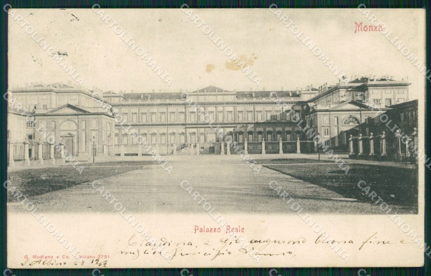 Milano Monza Città Villa Reale cartolina ZKM9486 – fronte
