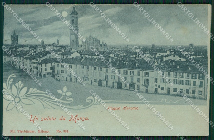 Milano Monza Città Chiaro di Luna cartolina ZKM9490 – fronte