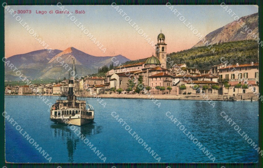 Brescia Salò Battello cartolina ZKM9551 – fronte