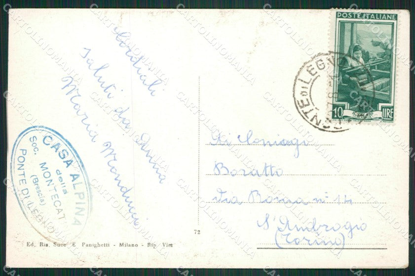Brescia Ponte di Legno cartolina ZKM9560 – retro