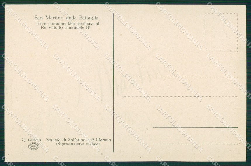 Brescia Desenzano San Martino della Battaglia cartolina ZKM9564 – retro