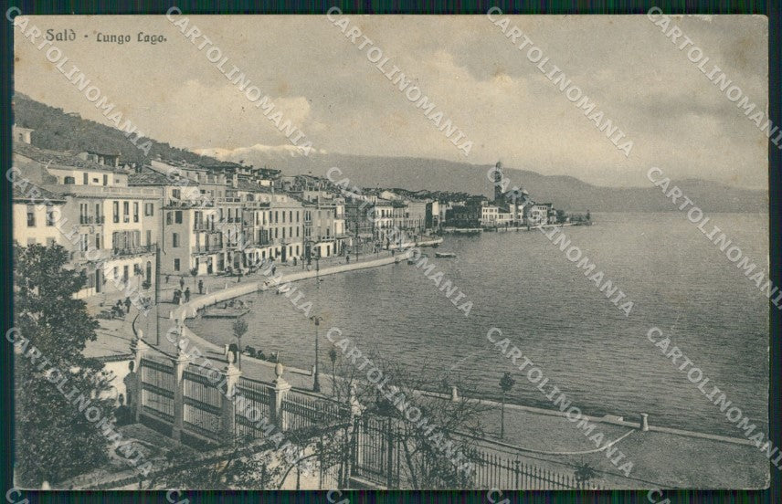 Brescia Salò PIEGHE cartolina ZKM9572 – fronte