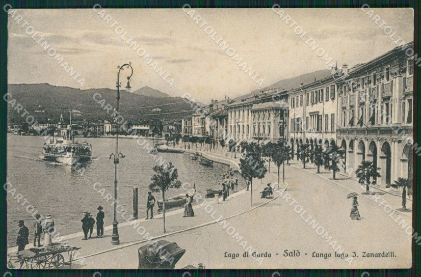Brescia Salò RIFILATA cartolina ZKM9579 – fronte