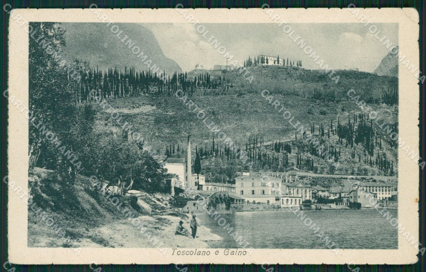 Brescia Toscolano Gaino PIEGA cartolina ZKM9587 – fronte