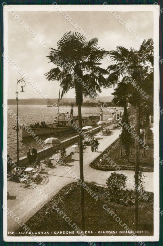 Brescia Gardone Riviera Battello Foto cartolina ZKM9592 – fronte