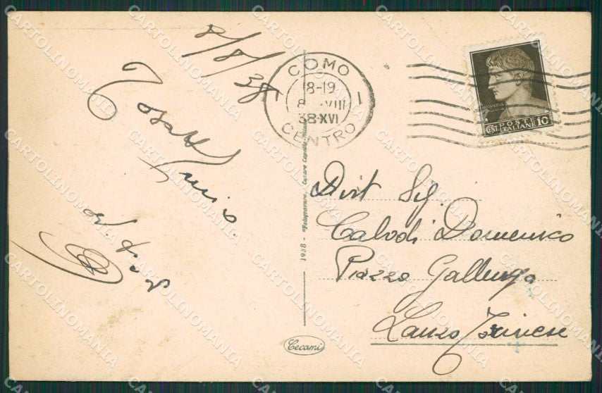 Como Città Battello cartolina ZKM9602 – retro