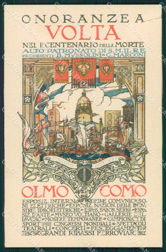 Como Olmo Volta cartolina ZKM9613 – fronte